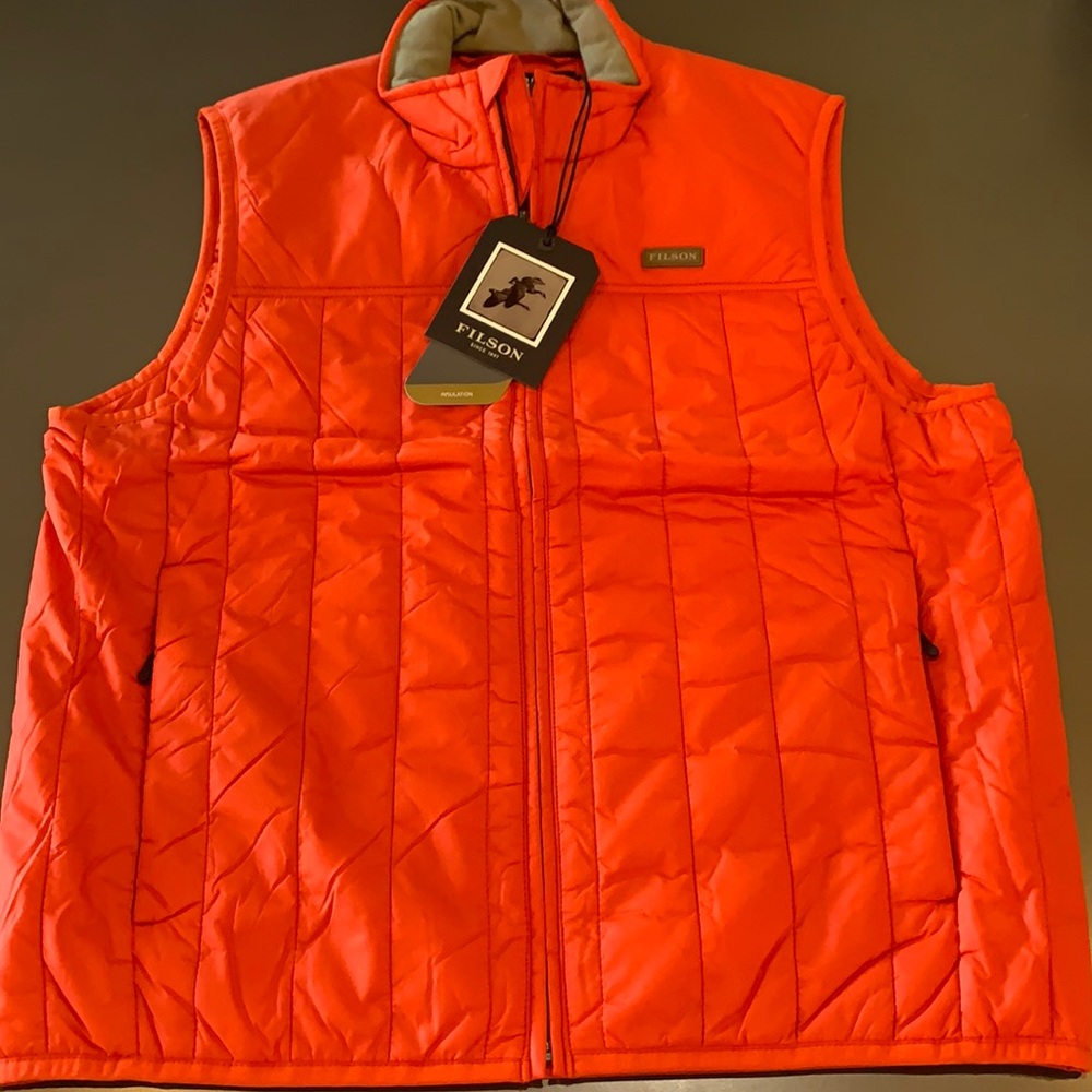 C.C. Filson Ultralight Vest, NEW, Outerwear, Pheasant Red